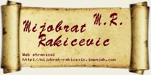 Mijobrat Rakićević vizit kartica